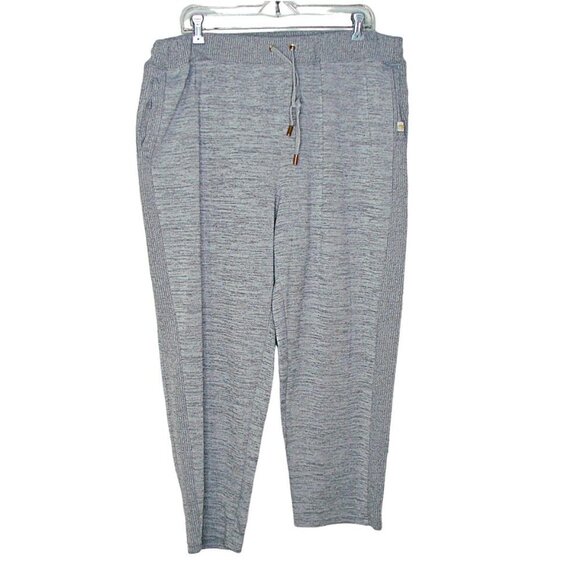 Life Worx by Gloria Vanderbilt Pants - Life Worx Gloria Vanderbilt Loose Fit Activewear Track Lounge Pants Gray Sz XL